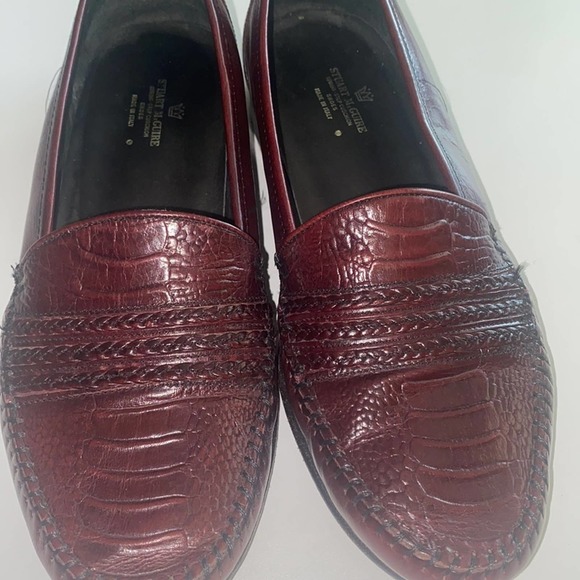 STUART MCGUIRE MADE IN ITALY RED LOAFERS - Picture 2 of 9